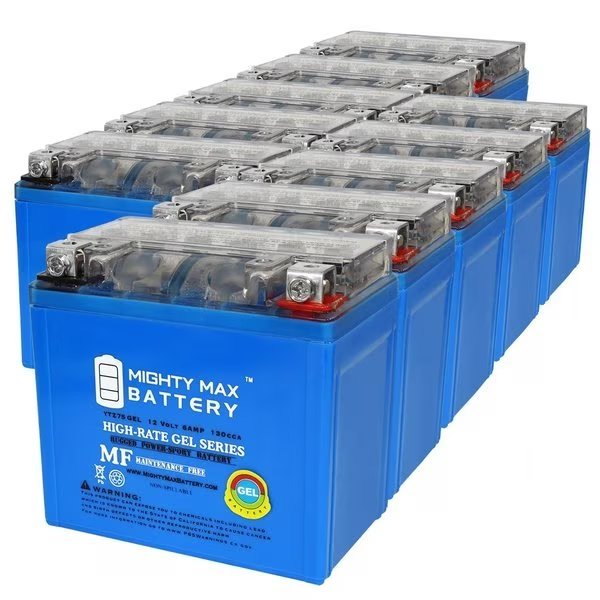 YTZ7SGEL 12V 6AH GEL Replacement Battery compatible with intAct YTZ7S - 10PK, Mighty Max Battery, Mfr#: MAX4008309